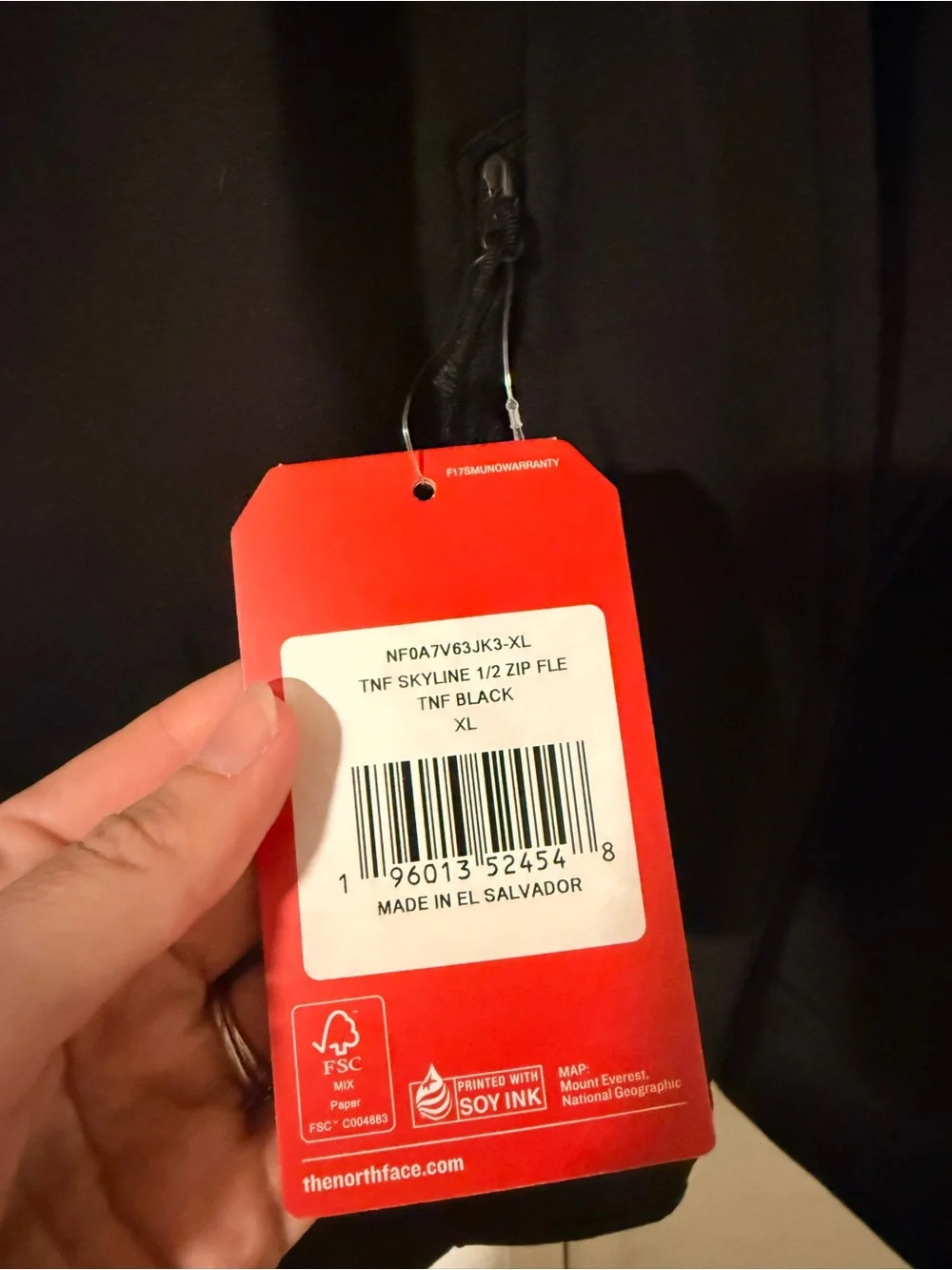 The North Face Black Lightweight Quarter-Zip Softshell Pullover